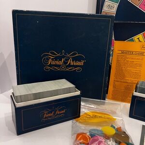 Trivial Pursuit Master Game 1981 Edition Board Game Complete All Pieces
